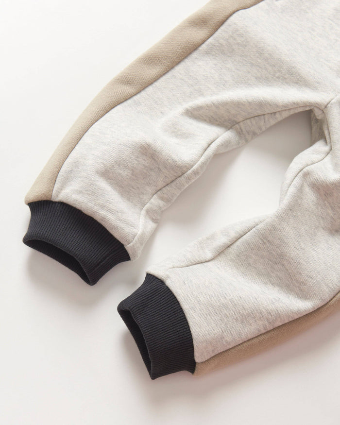 Side Stripe Jogger - Stone Grey