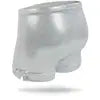 Silver Shimmer Girls Spandex Shorts