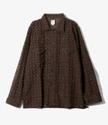 Smokey Shirt - Dk. Brown - Cutwork Embroidery