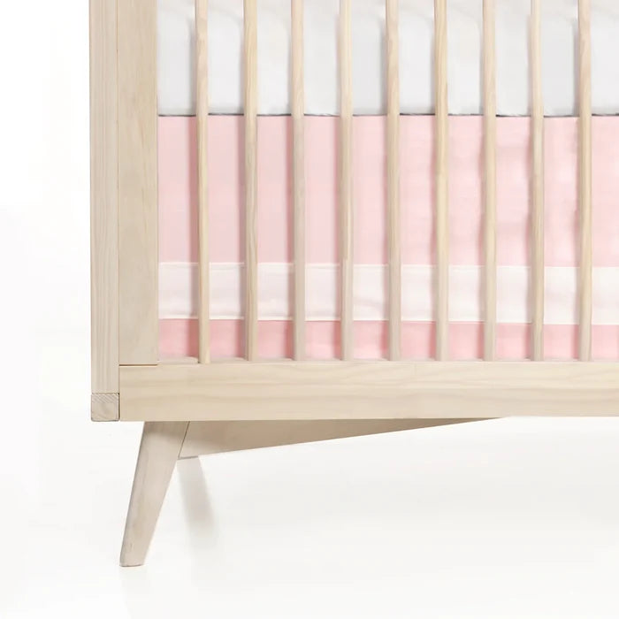 SOLID CRIB SKIRT - BLUSH