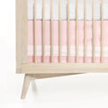 SOLID CRIB SKIRT - BLUSH