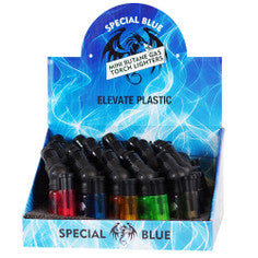 Special Blue Elevate Mini Plastic Torch Lighter 20 PCS Torch x