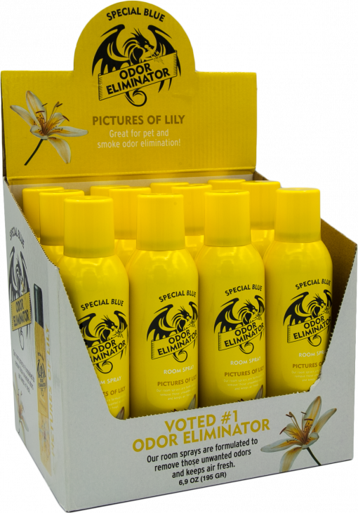 Special Blue Room Spray 12 PC Display