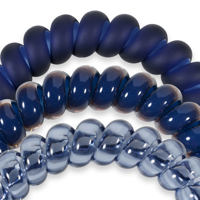 Spiral Hair Coils | Large | Nightfall Navy Hair Ties