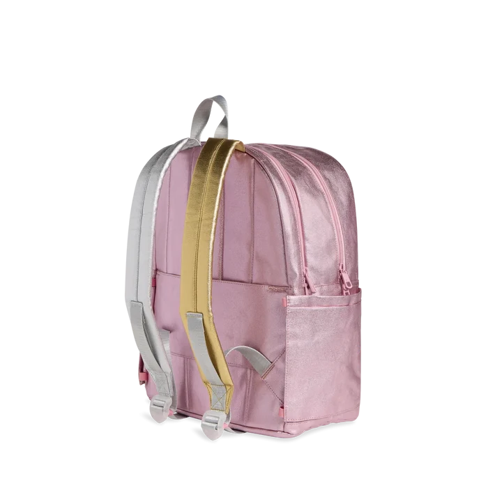 STATE Kane Double Pocket Backpack | Pink/Silver