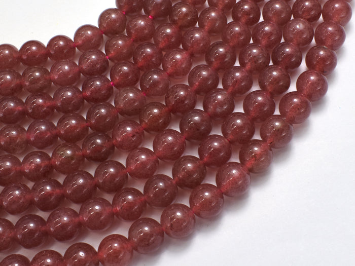 Strawberry Quartz Beads, Lepidocrocite, 8mm Round