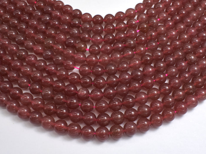 Strawberry Quartz Beads, Lepidocrocite, 8mm Round