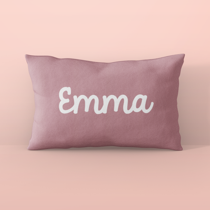 Sugar + Maple Custom Pillow | Centered Name + Repeating Name