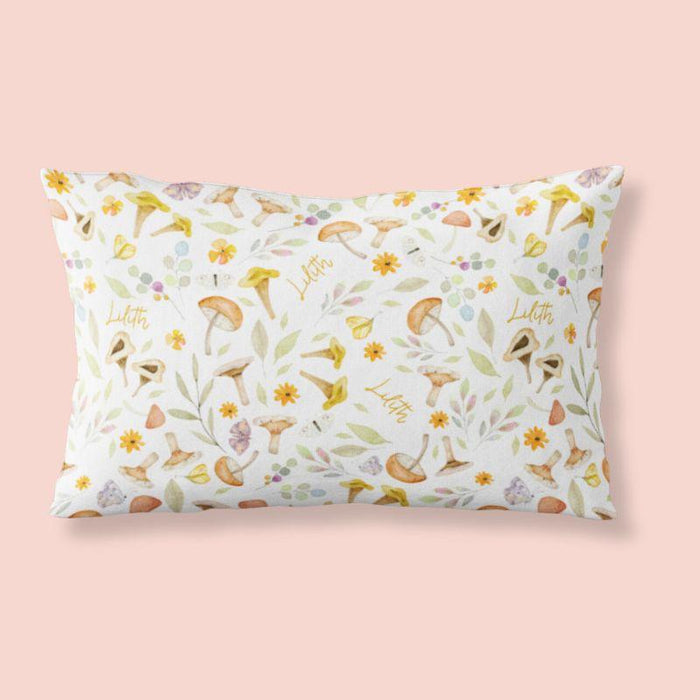 Sugar + Maple Custom Pillow | Whimsical Mushroom