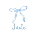 Sugar + Maple Personalized Bib | Ballerina Bows