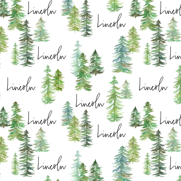 Sugar + Maple Personalized Bib | Pine Trees