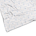 Sugar + Maple Plush Minky Fleece Personalized Blanket | Ballerina Bows