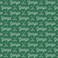 Sugar + Maple Plush Minky Fleece Personalized Blanket | Golf Icon Repeating Name