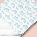 Sugar + Maple Sherpa-Lined Personalized Blanket | Rainbows