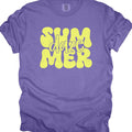 {SUMMER DAZE} Summer Vibes Purple Grape Crew Neck Tee