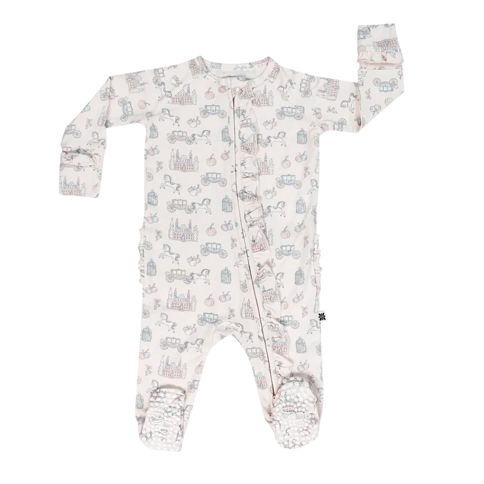 Sweet Bamboo Ruffle Footie | Fairy Godmother