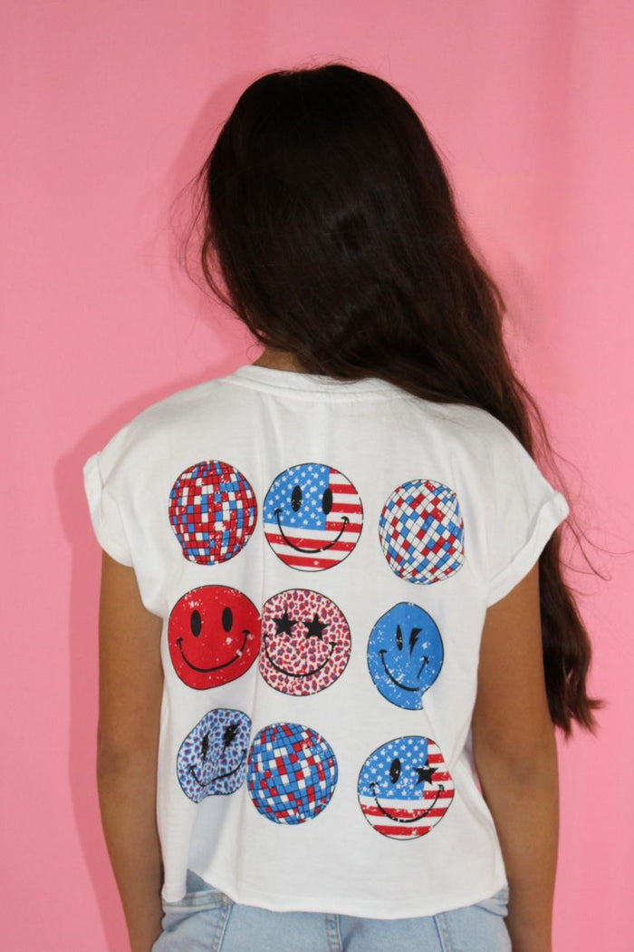 Sweet Soul Chillin' In The Usa Embroidery Sleeveless Shirt
