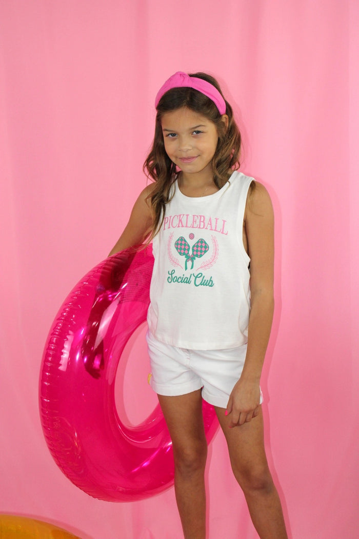 Sweet Soul Pickleball Social Club Embroidery Tank Top