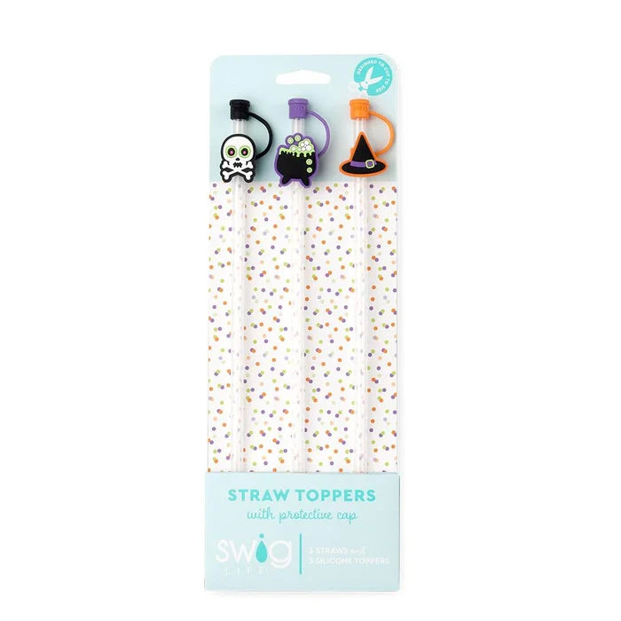 Swig {HALLOWEEN WITCH} Straw Topper Set