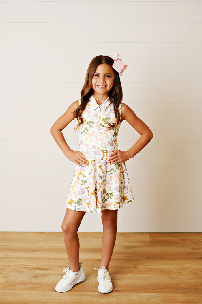 Swoon Active Bow Collar Tennis Dress