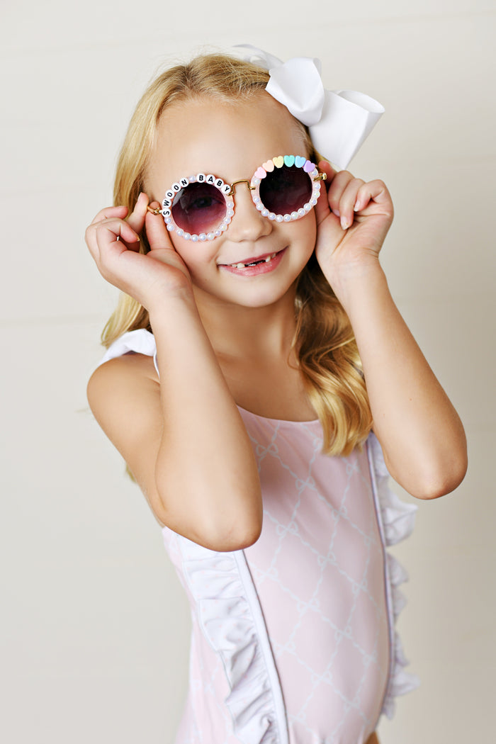 Swoon Baby Clothing Pretty Pink Ribbons & Bows UPC 50 Swim