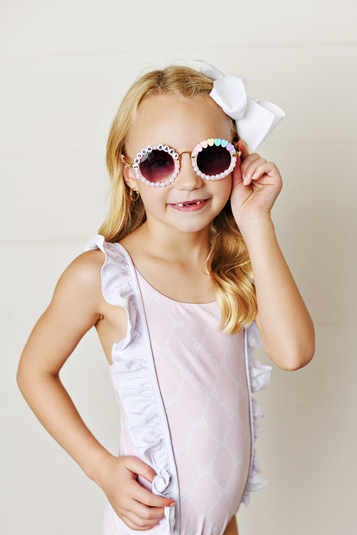 Swoon Baby Clothing Pretty Pink Ribbons & Bows UPC 50 Swim