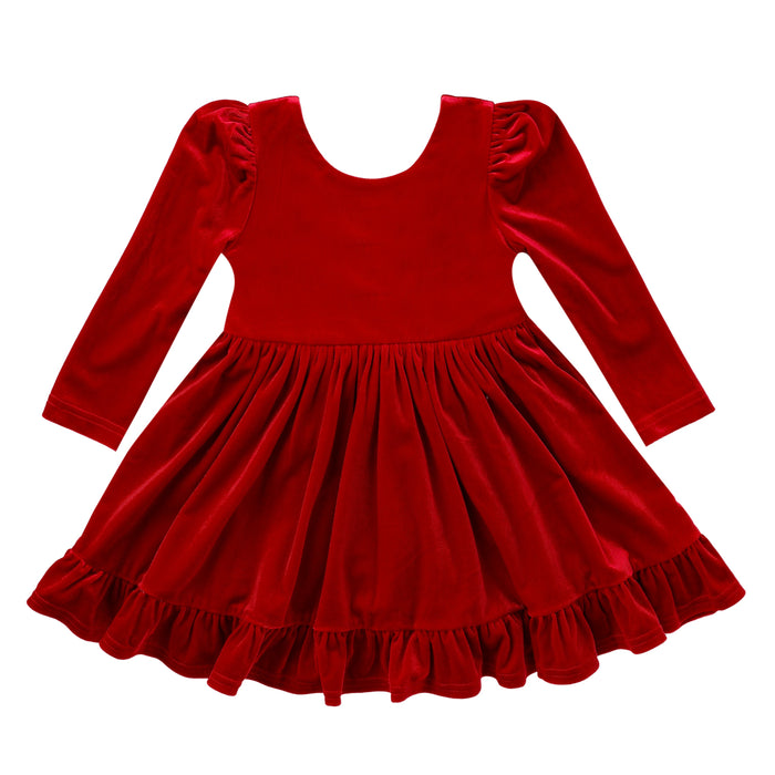 Swoon Baby Clothing Red Velvet Dress