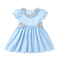 Swoon  Blue Floral Tab Dress