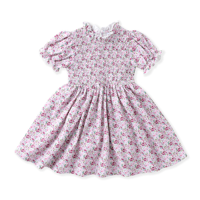Swoon Ditsy Plum Smocked Dress