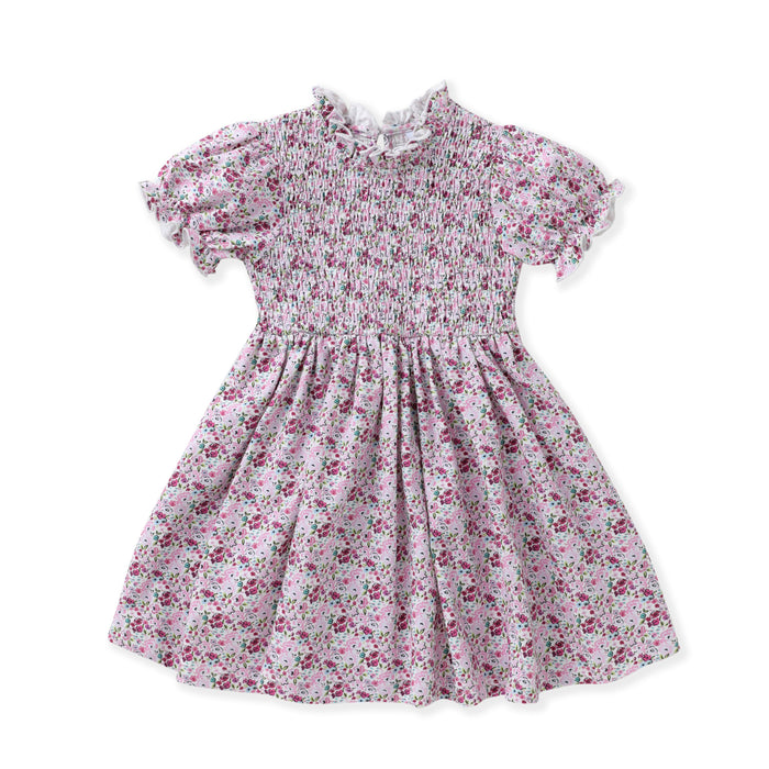Swoon Ditsy Plum Smocked Dress