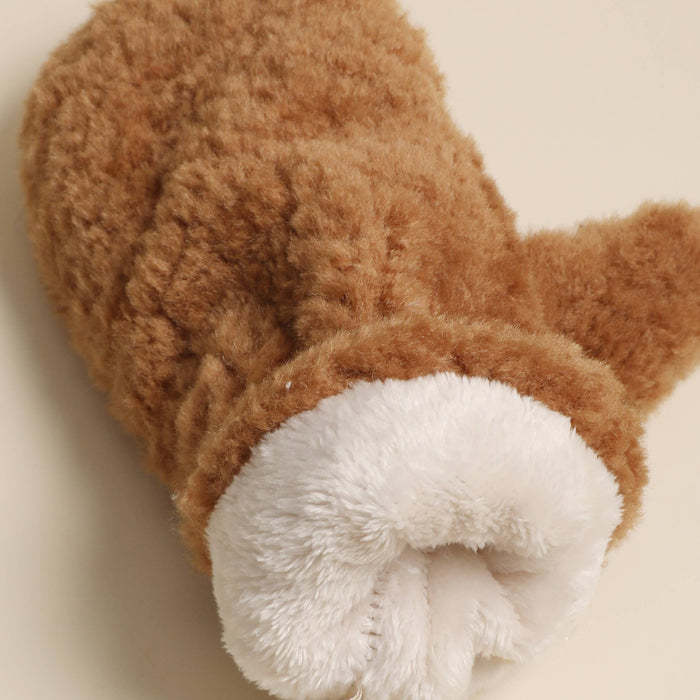 Teddy Faux Fur Mitten Gloves