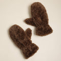 Teddy Faux Fur Mitten Gloves