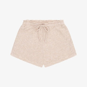Tenly Hacci Jersey High Waist Drawstring Short | Ht Latte