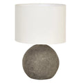 Terracotta Table Lamp with Canvas Shade