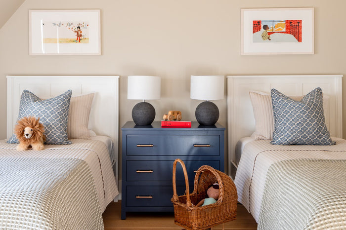 Terracotta Table Lamp with Canvas Shade