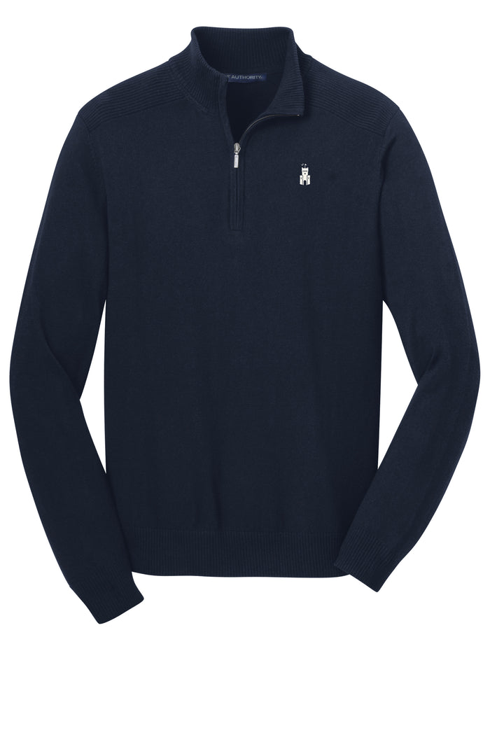 Barracks 1/2-Zip Sweater-Navy