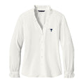 The Citadel, Big Red, Brooks Brothers® Women’s Long Sleeve Ruffle Collar Blouse - Off White