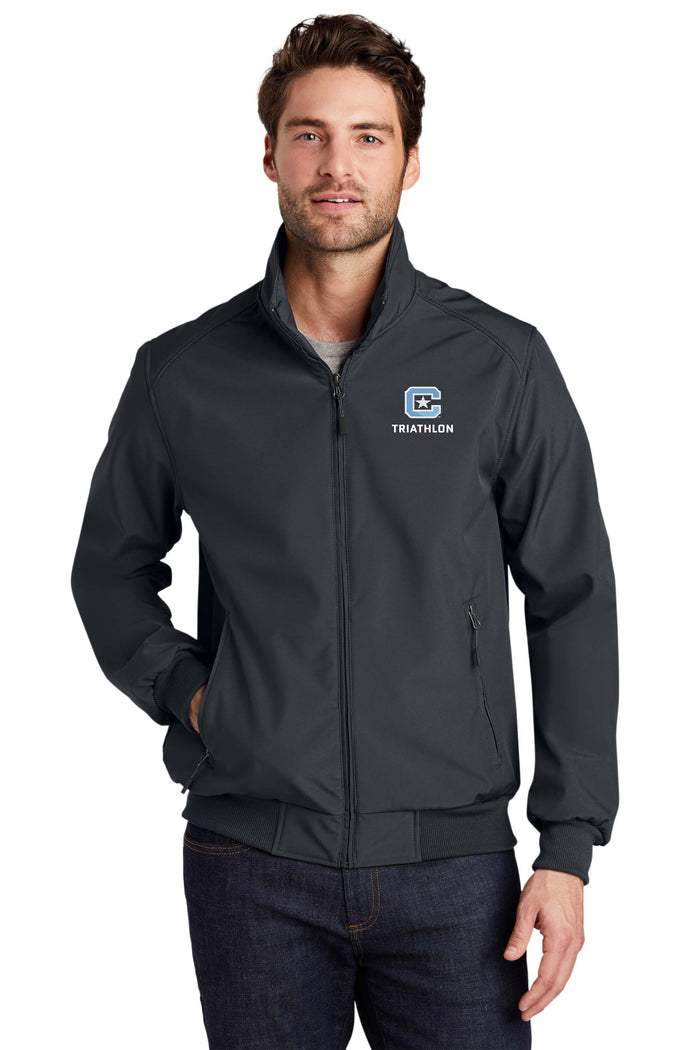 The Citadel, Club Sports - Triathlon, Soft Shell Bomber Jacket - Battleship Grey