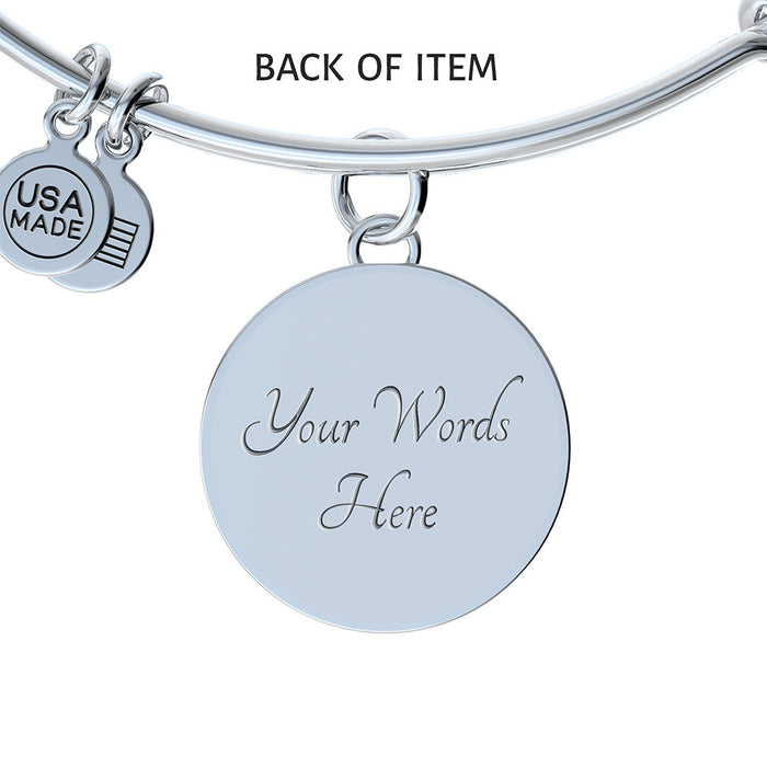 The Citadel, Mom, Spike, White, Circle Bracelet