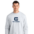The Citadel, 3D Effect, C Star Logo, Stanley/Stella Unisex Changer 2.0 Crewneck Sweatshirt - Ash