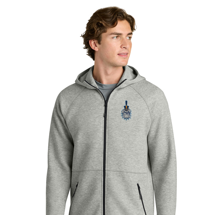 The Citadel, Spike Embroidered Logo, Phenom Full-Zip Hoodie - Athletic Heather