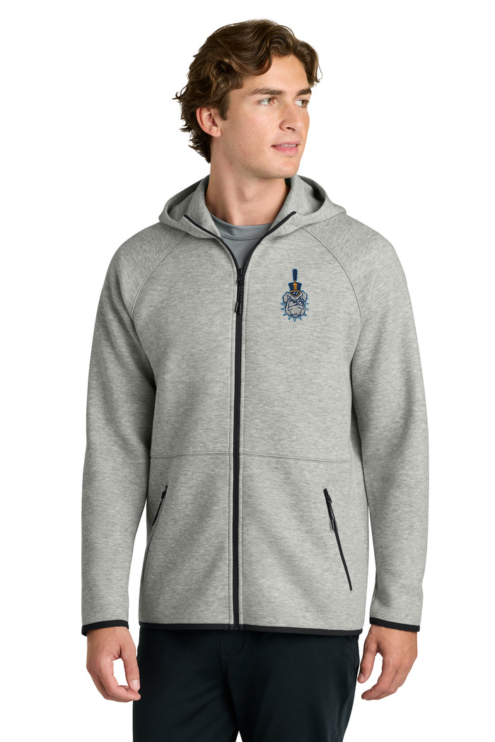 The Citadel, Spike Embroidered Logo, Phenom Full-Zip Hoodie - Athletic Heather