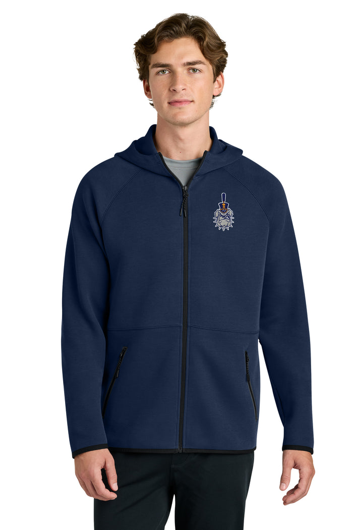 The Citadel, Spike Embroidered Logo, Phenom Full-Zip Hoodie - Navy