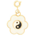The Crown Yin Yang Flower Charm (White)