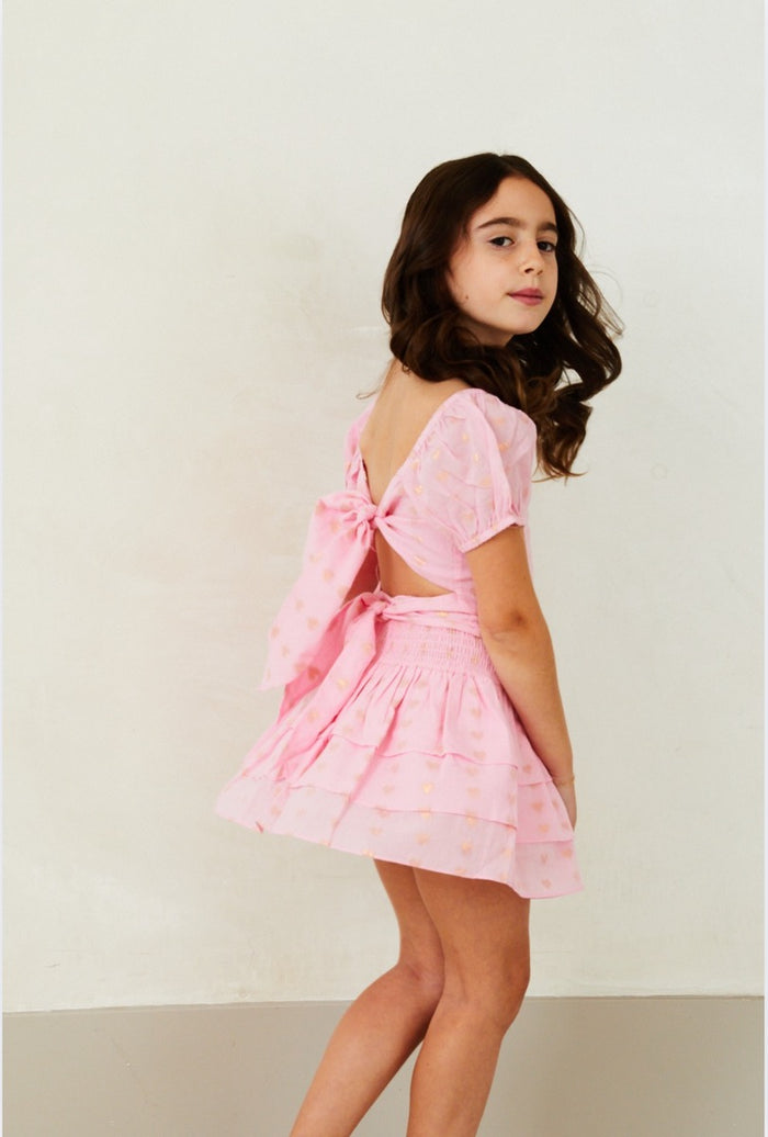 Theme Gemma Lurex Heart Mini | Pink