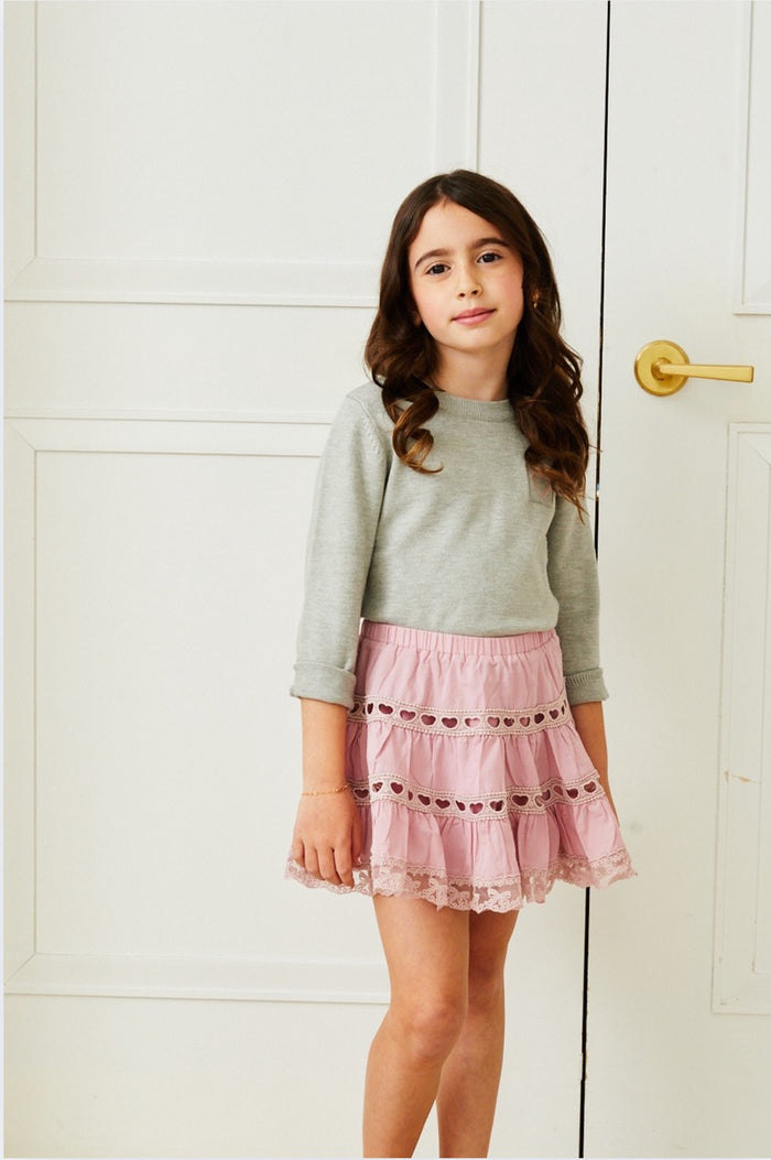 Theme Tiegen Heart Grey Sweater