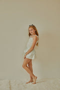 Theme Willow Garden Rose Yellow Satin Skort