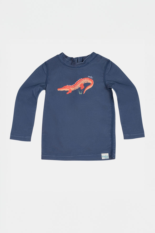 Toshi Swim Long Sleeve Rashvest - Kakadu Moonlight