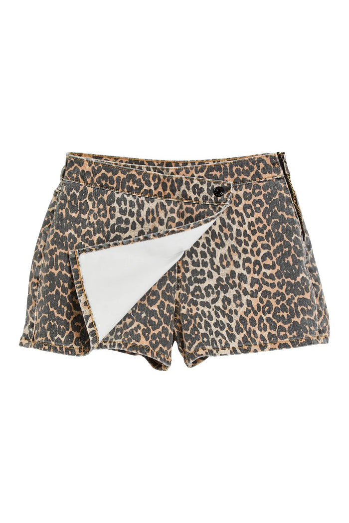 Tractr Overflap Skort | Leopard