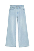 Tractr Wide Leg Pants |  Light Indigo